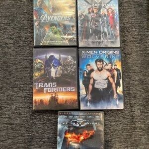 Assorted Blu-ray/DVD Movie Collection - Black Covers